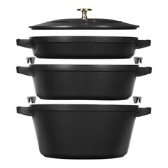 Staub La Cocotte 4,2 л Круглая чугунная форма для запекания цена и информация | Кастрюли, скороварки | pigu.lt