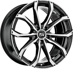 Msw 48 Gloss black full polished 7.5R17 5X118/42 71.1 kaina ir informacija | Ratlankiai | pigu.lt