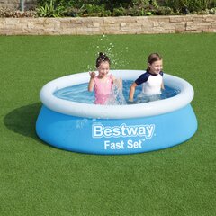 Товар с повреждением. Бассейн Bestway Fast Set, 183x51 см, синий цена и информация | Товары с повреждениями | pigu.lt