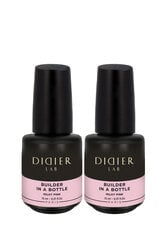 Rinkinys Didier Lab Builder Gel in a bottle Milky Pink, 2 vnt. x 15ml kaina ir informacija | Nagų lakai, stiprintojai | pigu.lt