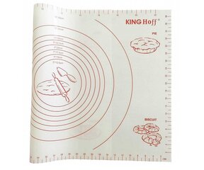 Kinghoff silikoninis kilimėlis / lenta tešlai minkyti 60x40cm KH-1537 kaina ir informacija | Kepimo indai, popierius, formos | pigu.lt