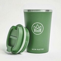Кофейная чашка (термо), Neon Kactus, 380 мл, зеленая цена и информация | Термосы, термокружки | pigu.lt