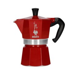 Kavinukas Bialetti Moka Express Marocco 3 p. Raudonas цена и информация | Чайники, кофейники | pigu.lt