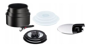 Tefal puodų rinkinys Ingenio Unlimited L7638942, 11 dalių kaina ir informacija | Puodai, greitpuodžiai | pigu.lt