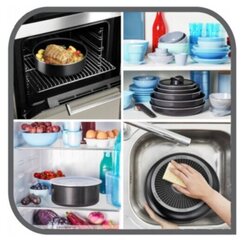 Tefal puodo ir keptuvės rinkinys Ingenio Easy Cook'N Clean L1539243, 3 dalių цена и информация | Кастрюли, скороварки | pigu.lt