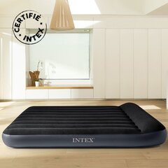 Надувной матрас Intex Dura-Beam Pillow Rest Classic Queen 203x152x22 см, с встроенным насосом цена и информация | Надувные матрасы и мебель | pigu.lt