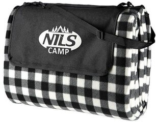 Плед для пикника Nils Camp NC2310, 300x200 см, черный/белый цвет цена и информация | Туристические матрасы и коврики | pigu.lt