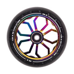 Ratukas paspirtukui LMT XL, 120mm, w/ ABEC, 9 guolių, Black/multicolor kaina ir informacija | Paspirtukai | pigu.lt