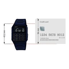 Abiejų lyčių laikrodis Casio CA-53WF-1B (Ø 34 mm) S0361811 kaina ir informacija | Vyriški laikrodžiai | pigu.lt