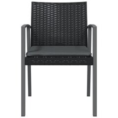 6-ių kėdžių komplektas , juodas kaina ir informacija | Lauko kėdės, foteliai, pufai | pigu.lt