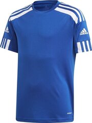 Futbolo marškinėliai Adidas Squadra 21 JSY Y GK9151, mėlyni kaina ir informacija | Futbolo apranga ir kitos prekės | pigu.lt