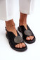 Women's Sandals With Decoration S.Barski KV-2775-49 Black 31633-21 цена и информация | Basutės moterims | pigu.lt