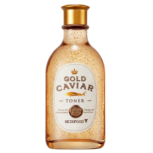 SKINFOOD - Gold Caviar EX tonikas, 145 ml - veido tonikas nuo raukšlių цена и информация | Veido aliejai, serumai | pigu.lt