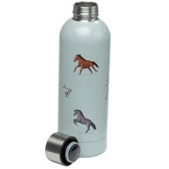 Karštų ir šaltų gėrimų butelis - Willow Farm Horses 530 ml kaina ir informacija | Termosai, termopuodeliai | pigu.lt