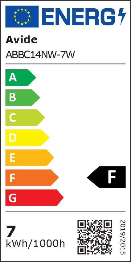 Elektros lemputė Avide LED 7W E14 600 Lm, 1 vnt. kaina ir informacija | Elektros lemputės | pigu.lt