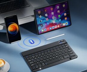 Klaviatūra BEZPRZEWOWA BLUETOOTH SAMSUNG APPLE LENOVO XIAOMI HUAWEI цена и информация | Чехлы для планшетов и электронных книг | pigu.lt