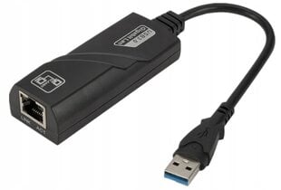 Adapteris USB 3 ETHERNET RJ45 LAN GIGABIT 1000 Mbps kaina ir informacija | Adapteriai, USB šakotuvai | pigu.lt