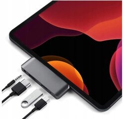 Adapteris 4w1 HUB USB-C 3.0 HDMI 4K JACK iPad Pro kaina ir informacija | Planšečių, el. skaityklių dėklai | pigu.lt