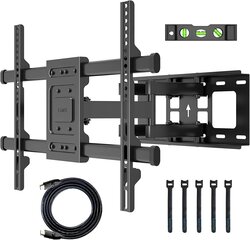 Bontec Sieninis Laikiklis 32-84'' Televizoriui, Juodas, Vesa Iki 600X400 Mm kaina ir informacija | Televizorių laikikliai, tvirtinimai | pigu.lt