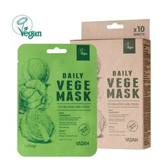 YADAH Daily Vege Mask Cabbage kaukė 23ml kaina ir informacija | Veido kaukės, paakių kaukės | pigu.lt