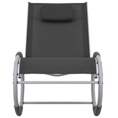Supama lauko kėdė, juodos spalvos, tekstilenas kaina ir informacija | Lauko kėdės, foteliai, pufai | pigu.lt