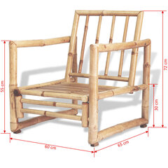 Sodo kėdės, 2 vnt., 60x65x72 cm kaina ir informacija | Lauko kėdės, foteliai, pufai | pigu.lt