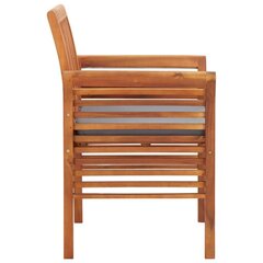 Sodo valgomojo kėdė su pagalvėle, ruda kaina ir informacija | Lauko kėdės, foteliai, pufai | pigu.lt