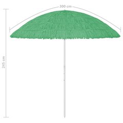 Paplūdimio skėtis, žalios spalvos, 300cm kaina ir informacija | Skėčiai, markizės, stovai | pigu.lt