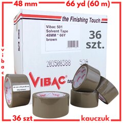 Lipni juosta Vibac, 60m. x 48mm - 36 ritinėliai kaina ir informacija | Mechaniniai įrankiai | pigu.lt