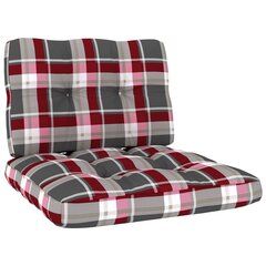 Sodo kėdės su languotomis pagalvėmis, 2vnt., impregnuota pušis kaina ir informacija | Lauko kėdės, foteliai, pufai | pigu.lt
