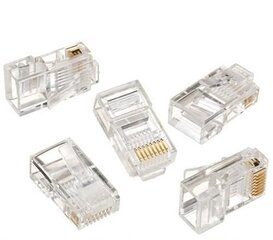 Tech Zone tinklo laidas RJ45 junktis 50 vnt kaina ir informacija | Kabeliai ir laidai | pigu.lt