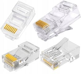 Eurokomp tinklo laidas RJ45 junktis 100vnt kaina ir informacija | Kabeliai ir laidai | pigu.lt