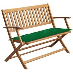 Sodo suoliukas su pagalvėle, 120cm, akacijos medienos masyvas kaina ir informacija | Lauko suolai | pigu.lt