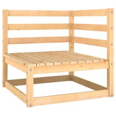 Kampinė sodo sofa, pušies medienos masyvas kaina ir informacija | Lauko kėdės, foteliai, pufai | pigu.lt