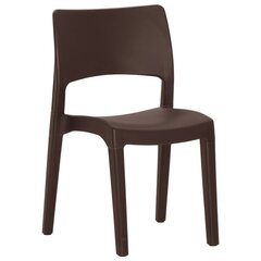 Sodo kėdės , 2 vnt., rudos kaina ir informacija | Lauko kėdės, foteliai, pufai | pigu.lt