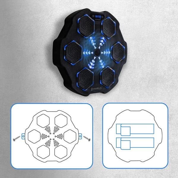 TB02 ELEKTRONINIS BLUETOOTH BOKSINGAS SU MUZIKA IR HMS PIRŠTINĖMIS kaina ir informacija | Kitos fitneso prekės | pigu.lt