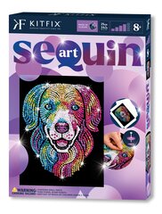 KITFIX DIY „Sequin Art“ violetinis rinkinys „Šuo“ kaina ir informacija | Smėlio dėžės, smėlis | pigu.lt