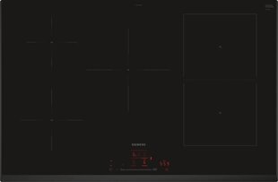 Siemens iQ500 ED851HWB1E viryklė Juoda Įmontuoti 80 cm Indukcinė viryklė, nepadalyta į sritis 4 zone(s) цена и информация | Варочные поверхности | pigu.lt