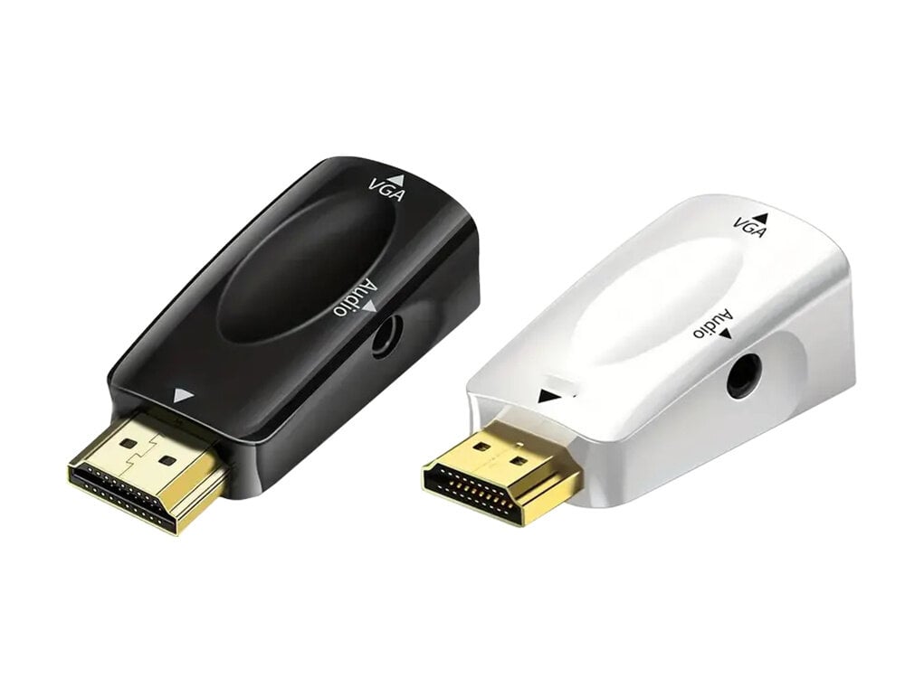 HDMI - VGA adapteris kaina ir informacija | Adapteriai, USB šakotuvai | pigu.lt