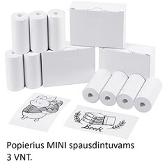 Popierius mini spausdintuvams, 3 vnt kaina ir informacija | Spausdintuvų priedai | pigu.lt