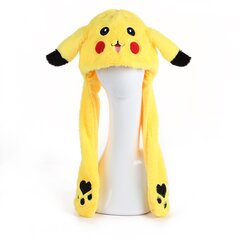 Kepurė su pakylančiomis ausimis Pikachu Trizzand цена и информация | Карнавальные костюмы | pigu.lt