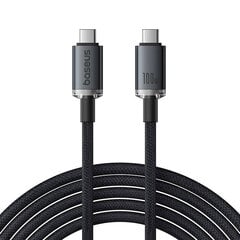 Baseus Crystal Shine Series Data Cable USB-C - USB-C 100W 1,5m Black цена и информация | Кабели для телефонов | pigu.lt