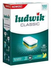 Indaplovės tabletės Ludwik Classic citrininės, 100 vnt. kaina ir informacija | Buitinės technikos priedai | pigu.lt