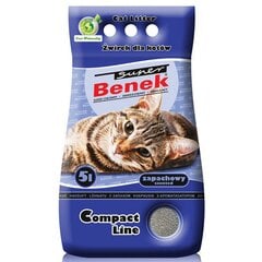 Aromatizuotas kraikas katėms Super Benek Compact, 5l kaina ir informacija | Kraikas katėms | pigu.lt