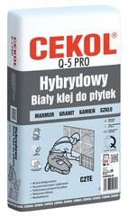 Hibridiniai plytelių klijai Q5 pro balti 5 kg цена и информация | Клей | pigu.lt