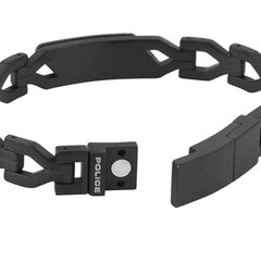 Apyrankė Police Black Bracelet for Men PJ.26556BSB/02 PJ.26556BSB/02 kaina ir informacija | Kaklo papuošalai | pigu.lt