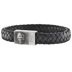 Police Herren-Seilarmband Edelstahl PJ.25686BLB/01-S PJ.25686BLB/01-S цена и информация | Украшения на шею | pigu.lt