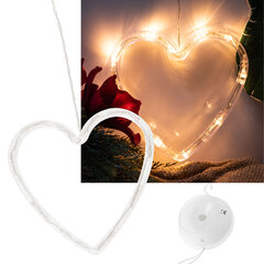 Led dekoracija širdis , šiltai balta kaina ir informacija | Kalėdinės dekoracijos | pigu.lt