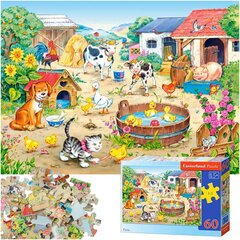 Dėlionė ūkis 60 dalių , castorland kaina ir informacija | Dėlionės (puzzle) | pigu.lt