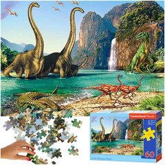 Dėlionė dinozaurai 60 dalių , castorland kaina ir informacija | Dėlionės (puzzle) | pigu.lt